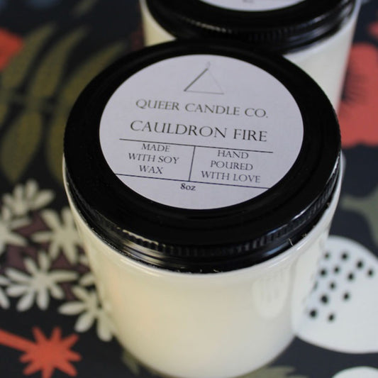 Cauldron Fire Soy Candle x Queer Candle Co