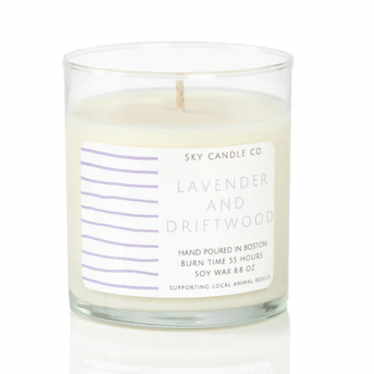 Lavender & Driftwood x Sky Candle Co